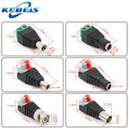 2/5/10PCS DC 12V Male Female BNC Connectors 5.5*2.1mm/2.5mm Welding-Free Power DC Plug Adapter Jack Sockets For LED CCTV Camera