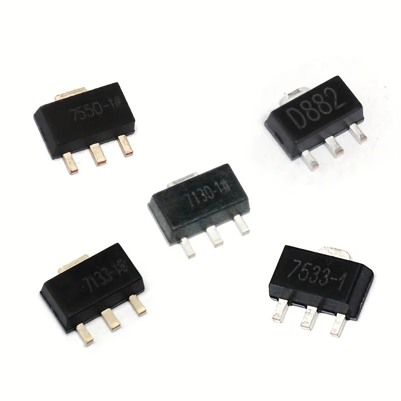 SMD Voltage Regulator Assortment SOT89 SOT223 TO252 LDO AMS1117 2.5V 1.2V 1.8V 3.3V 5V, 6V, 8V, 9V, 12V, 15V, 100mA, ADJ KIT Set