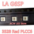 50pcs LA G6SP SMD LED 3528 Red PLCC6 Automotive LED lamp beads