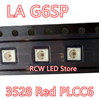 50pcs LA G6SP SMD LED 3528 Red PLCC6 Automotive LED lamp beads