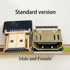 1PCS Ribbon FPV HDMI-Compatible Connector Flexible Flat Cable Raspberry Pi 4 Micro HDMI to HDMI/Mini HDMI Female 90 Degree FFC