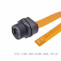 TF Mini Waterproof SIM Card Adaptor IP67 Panel Mount Connector SDTF Interface SIM Card Socket Data Flexible FPC Extension Cable