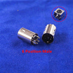10 30 50 200 500 Pcs Din Plug Male Connector 3 4 5 6 7 8 9 10 Pin Wire Solder Injection Rating 1A 110V 2A 12V Mini Circular DIN