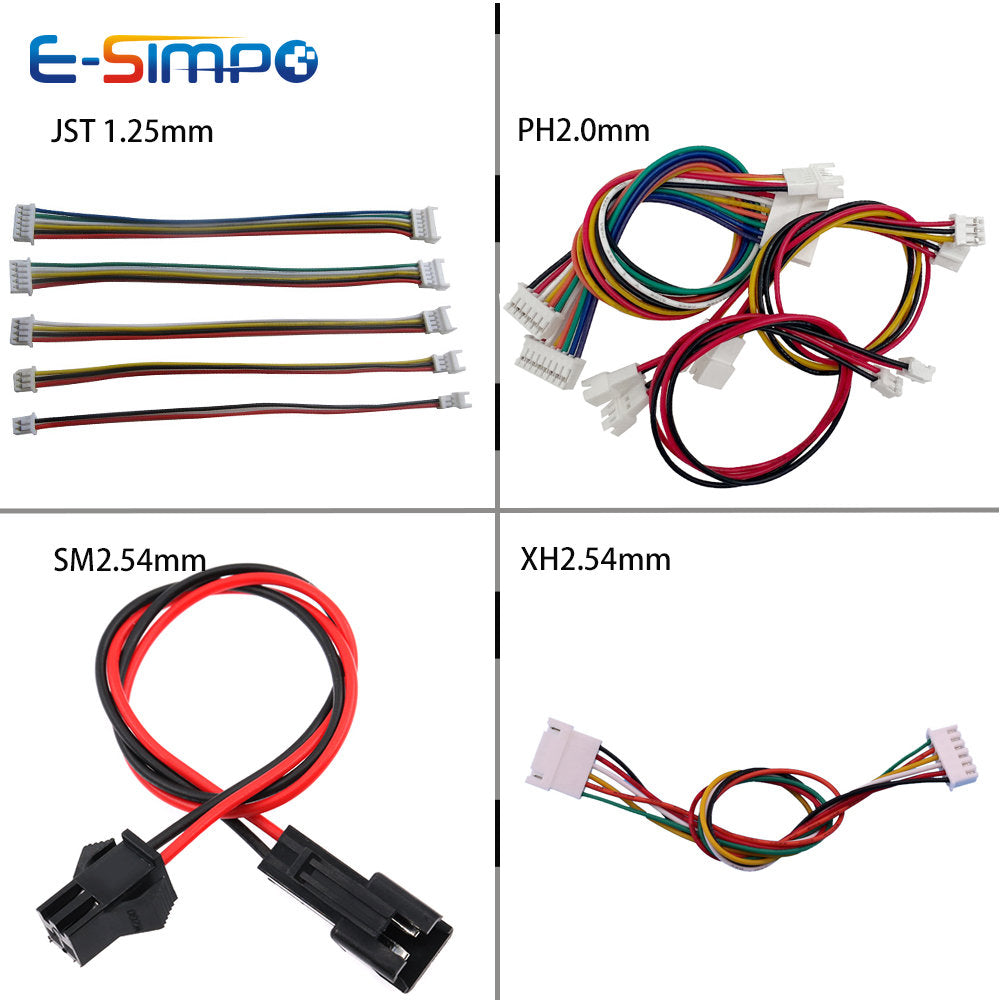 5pcs 20cm JST1.25 ZH1.5mm PH HY2.0 XH SM XHB2.54 Dupont KF2510 VH3.96 2P3P 4P5P 6P Male Female Extension Aerial Dock Wire Cable