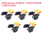 Amass XT90E-F Battery Connector XT90E Female Plug Gold-plated / XT90 Male Connector Adapter For DIY Spare Part Toys Model