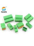 1Pairs 15EDG 2.54 mm KF2EDG PCB Screw Terminal Block Connector Right Angle/ Straight Needle Plug Pin Header Socket 2-12 Pin