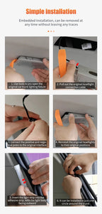 Car High Brightness Trunk Lighting Ambient Light Interior Decoration LED Wiring Free Automatic Sensing Tailgate LED Light Strip