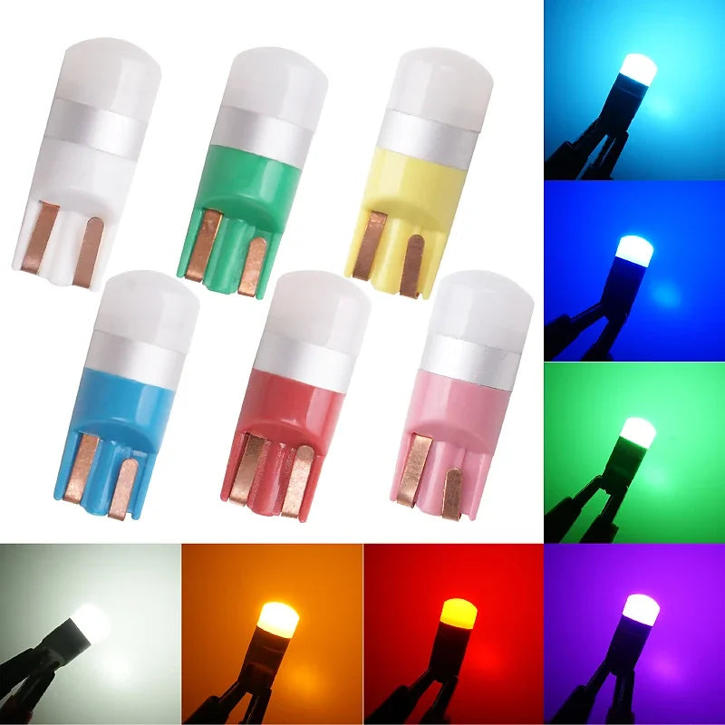 4pcs T10 LED W5W LED Bulbs Car Reading Interior Light DRL Daytime Running Lights 12V License Plate Lamp Car Accessories