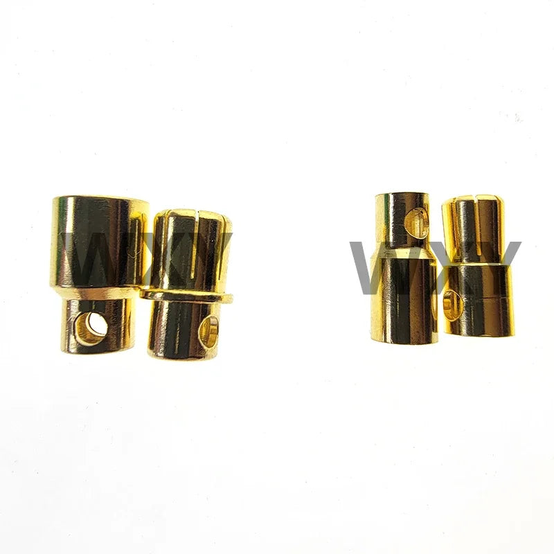 5/10Pairs 2MM 3MM 3.5MM 4MM 5mm 5.5mm 6mm 8mm Gold Plated Male Female Bullet Banana Plug Connector For ESC Battery Motor