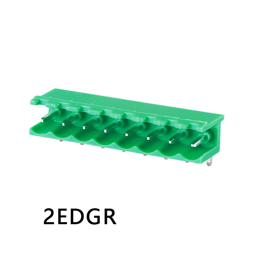 100pcs 2EDGR 5.08mm 2EDGV 2/3/4/5/10P Vertical/Right Angle Male Pin Wafer Only Phoenix Contact Connector PlugIn Terminal Block