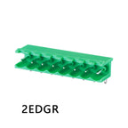100pcs 2EDGR 5.08mm 2EDGV 2/3/4/5/10P Vertical/Right Angle Male Pin Wafer Only Phoenix Contact Connector PlugIn Terminal Block