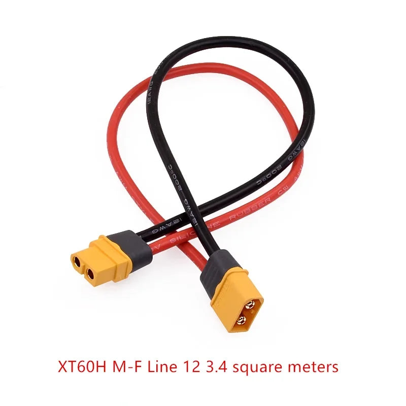 RC Battery Charger 18 AWG 16AWG 12AWG 10AWG XT60 XT90 EC5 Plug Male Female Extension Cable Wire Connector 10CM/20CM/30CM