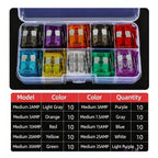 50/100/180pcs Car Blade Fuse Assortment Kit Auto Truck Automotive Medium Fuse Mixed Motorcycle Circuit Fuse With Box