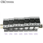 10A 25A 40A 60A 80A 100A 120A Din Rail Mount Solid State Relay SSR Single Phase DC Control AC AC Control AC With Heat Sink