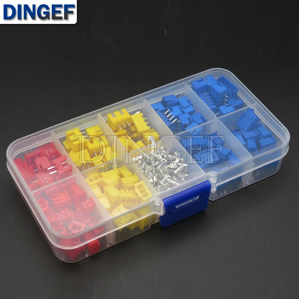 320PCS XH2.54 Jst Terminal Male Female Wire Connector Adaptor 2p 3p 4p 2.54mm Pin Header Housing KIT