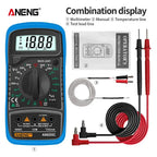 ANENG AN8205C Volt Ohm Multimetro Tester Meter With Thermocouple LCD Backlight Portable Digital Multimeter AC/DC Ammeter