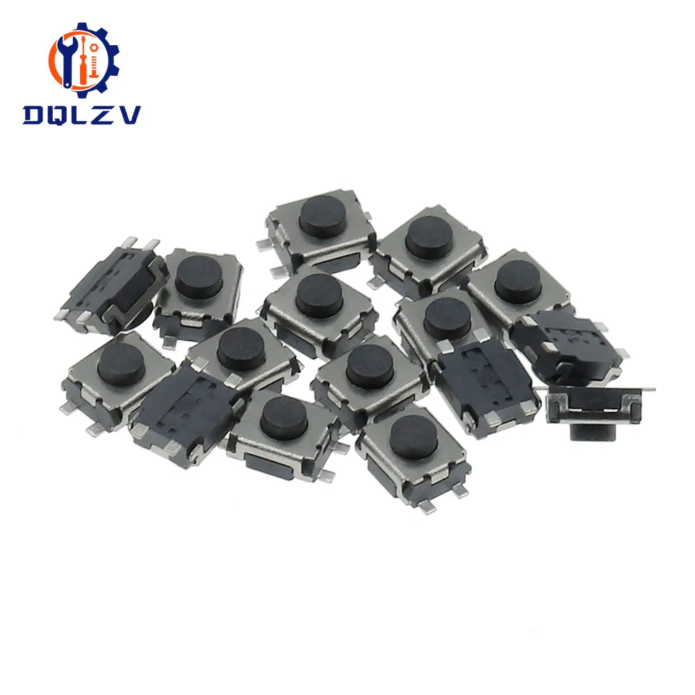 3*4*2 SMD 4 Pin Switch Turtle Tact Switch 3x4x2 mm 2 Feet Stand Upright With Out Pillars mini - Micro Touch Switch Button