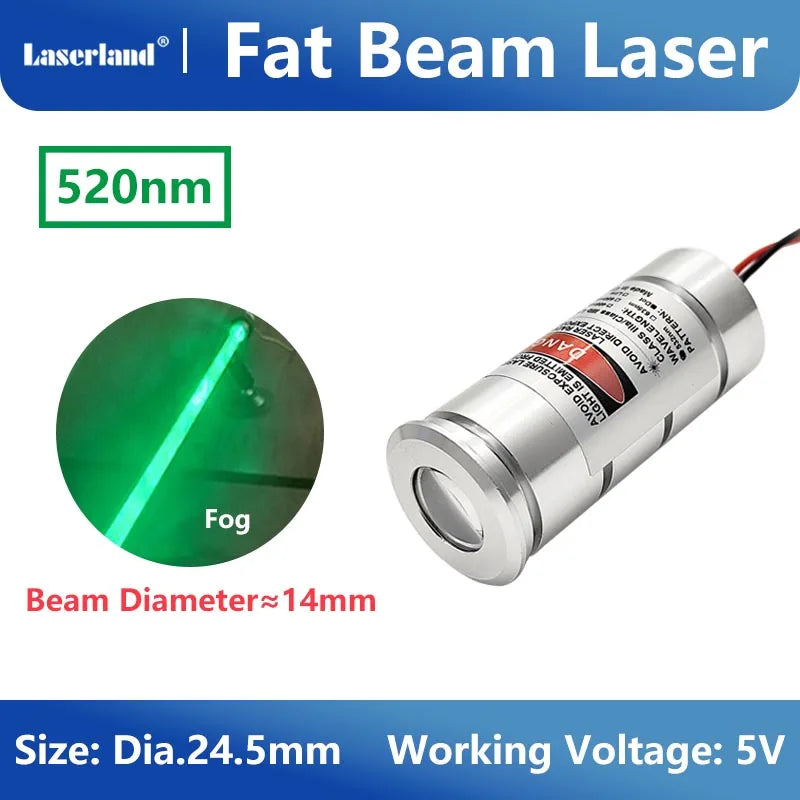 Red Green Blue Fat Beam Laser Module Diode for Halloween Haunted House Escape Room KTV Bar Ball