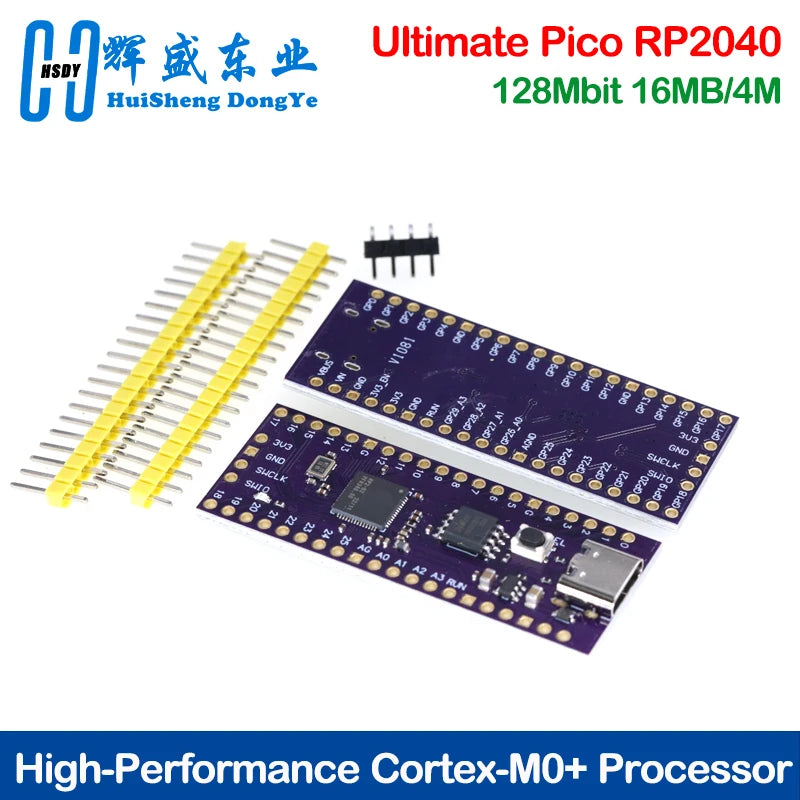 Ultimate Pico RP2040 128Mbit 16MB/4MB compatible with raspberry PI dual-core processors Cortex-M0+ Dual-Core ARM