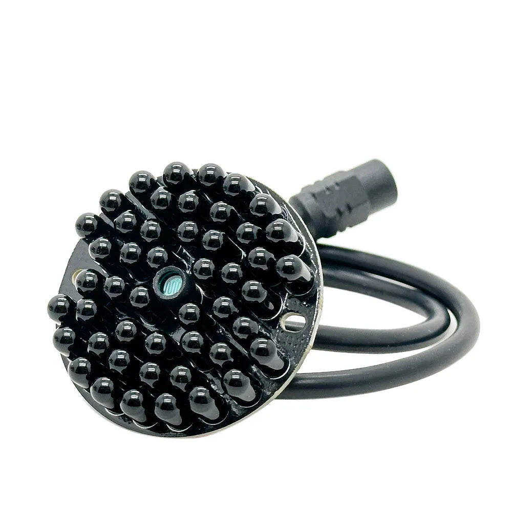 940nm Invisible Infrared 48pcs IR LEDs Night Vision IR Fill Lights PCB Board No Red Exposure At Night +Power Cable