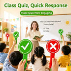 Hand‑Held Yes‑No Signal Paddle With Sound Effect Plastic Electronic Quiz Buzzer Prop For Classroom Trivia Game Interactive Toys