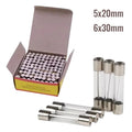 Glass Fuse 250V 0.1A 0.2A 0.5A 1A 2A 3A 4A 5A 6A 7A 8A 10A 12A 15A 20A 30A Quick Blow 5x20mm 6x30mm