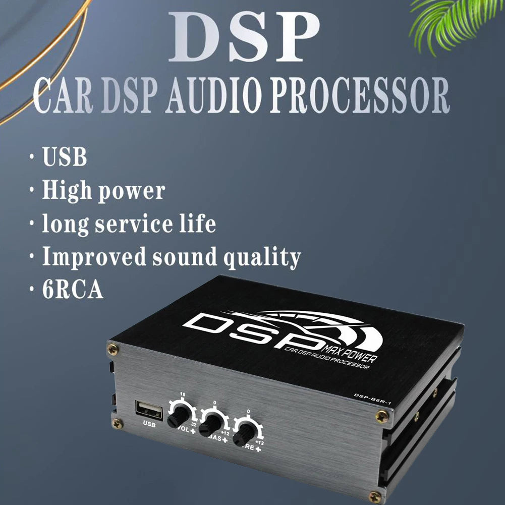 4x50W Car DSP Digital Audio Processor Support APP Control Car DSP Amplifier Audio Digital Sound Processor for Car