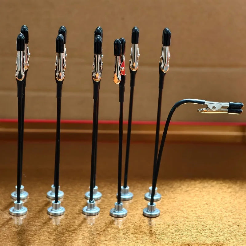 DIY Flexible Magnetic Alligator Clips Kitchen Menu Photo Display Stand Base Holder Note Card Clamps Electric Test Crocodile Clip