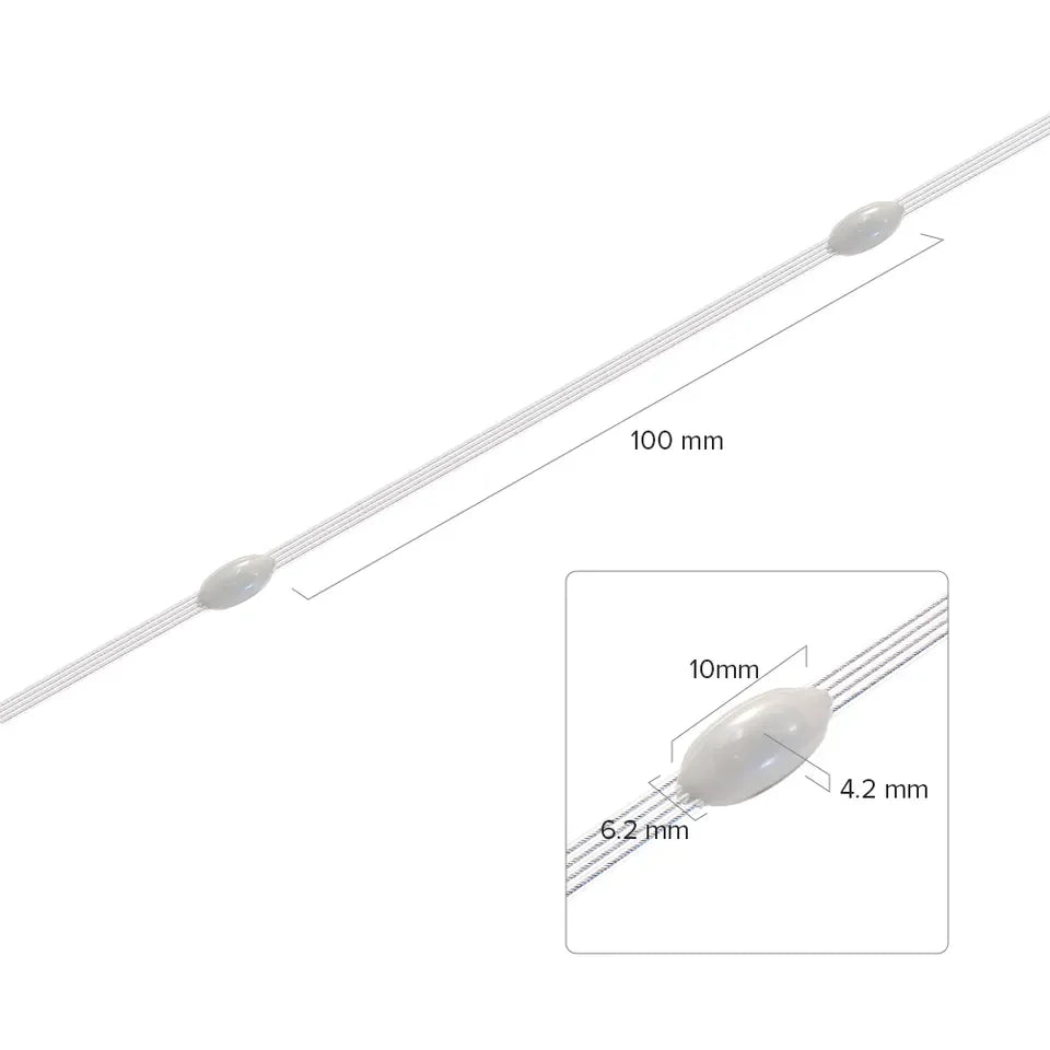 DC24V 1000ct SK6812/WS2811 LED Pebble String Light RGB Addressable Full Color Clear Wire IP65 3D 360 Degree Light-emitting