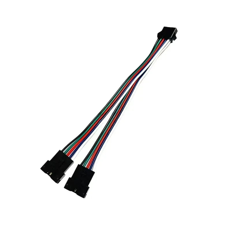 1-50PCS 2/3/4Pin SM 2-6P Splitter Connector 1 to 2 LED Connector JST Male Female Connector Wire Cable For WS2812 LED Strip Light