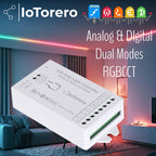 IoTorero WLED PWM RGBCCT & Addressable Dul Mode Strip Controller Works With Home Assistant