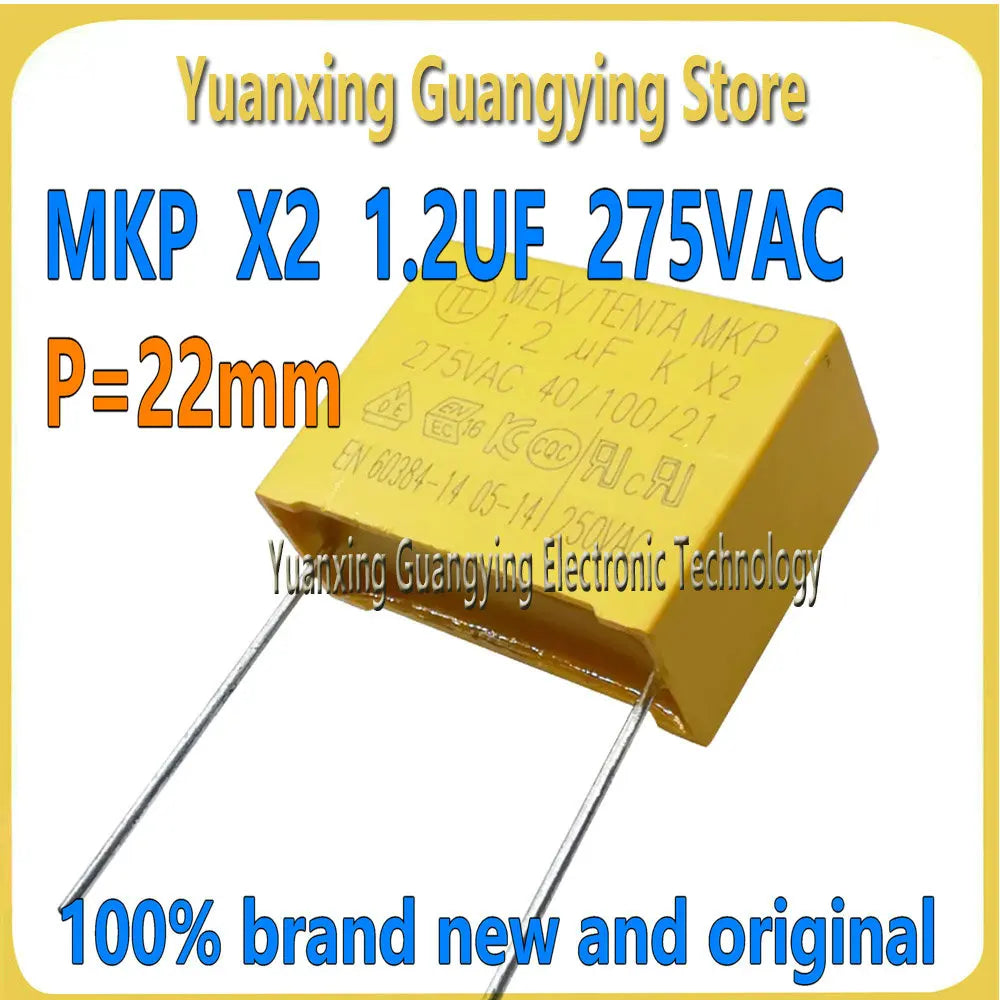 (10 pcs) 275VAC Polypropylene Film Capacitors X2 0.01 0.1 0.15 0.022 0.22 0.33 0.47 0.56 0.68 0.82 1μF 2.2μF Safety Capacitor