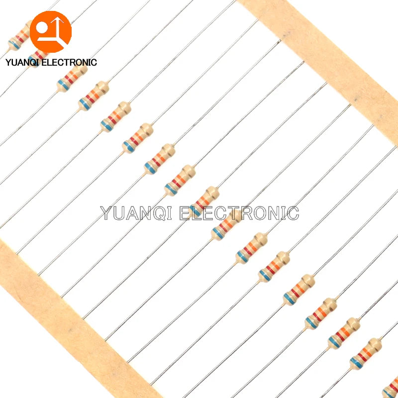 3120pcs 1/4W Carbon Film Resistor Kit 5% Resistance Assortment Set 156valuesX20pcs 1R - 10M ohm 0.25W Sample Pack