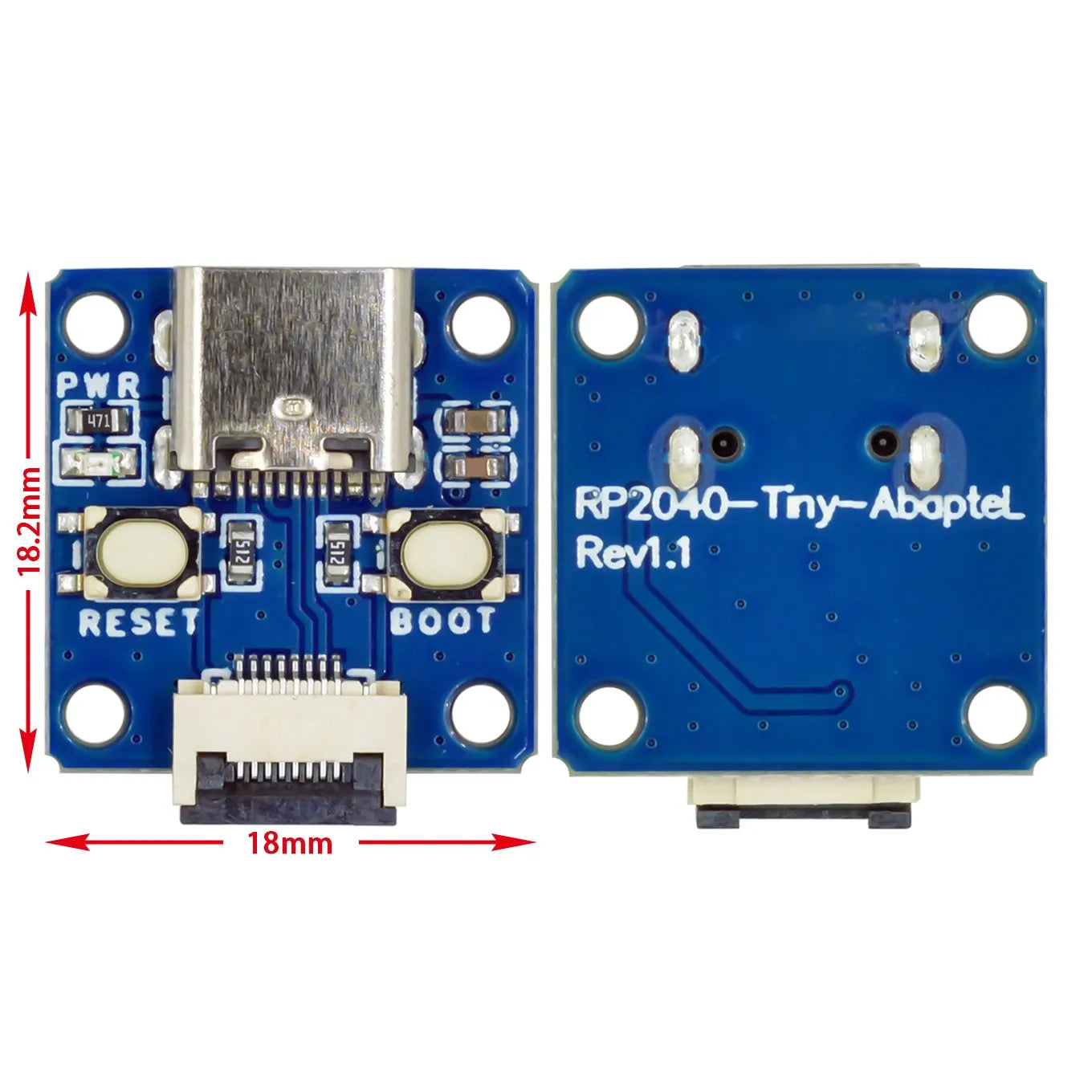 RP2040-Tiny Development Board Module RP2040 ZERO Raspberry Pi PICO USB Type C Interface 264KB SRAM 2MB Flash C/C++ For Arduino