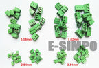 2.54mm 4P 3.81mm 5.08mm 7.62mm 0.1in-0.3" Pitch 2P 3P 9Valuesx10pc PCB Screw Wire Terminal Block Connector Assortment Kit