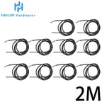 1/10PCS DS18B20 Waterproof Thread Temperature Probe Temperature Sensor Stainless Steel Package 1/2/3/5/10Meter For Arduino