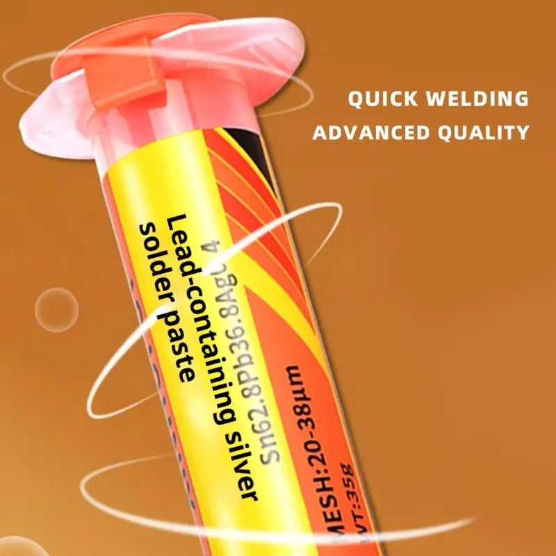 Lead-containing And 181-degree Silver-bearing Solder Paste For Syringe Soldering Applied In SMT (Surface Mount Technology) Chip