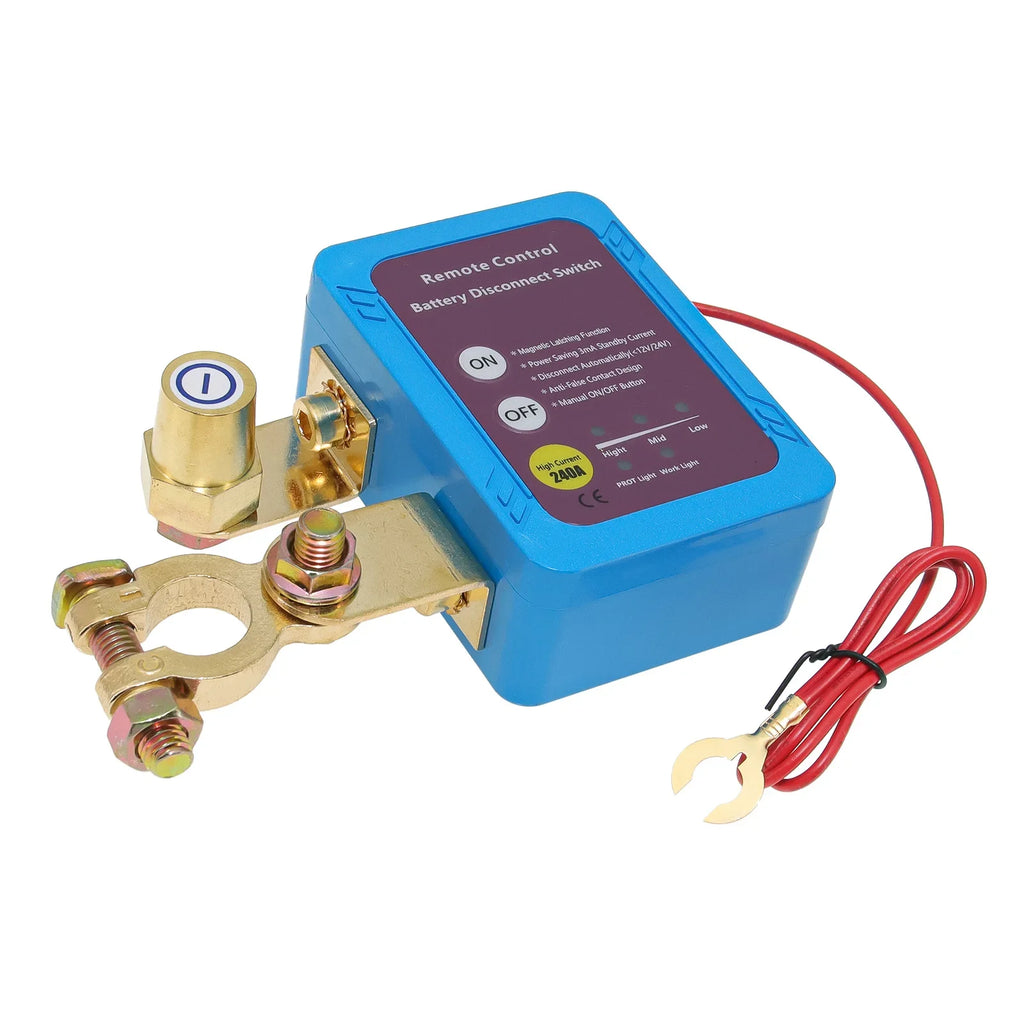 Remote Battery Disconnect Switch,Automatic Power Shut Off Remote Control,12V 240A Battery Disconnect Power Switch For Car Truck