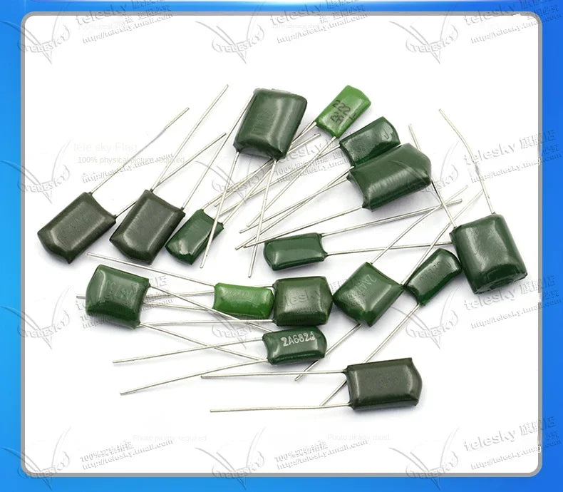 50PCS 100V 630V Polyester Film Capacitor 2.2NF 0.01UF 2.2NF 22nF 102PF 220NF 473PF 100nF 0.1uF 2A104J 103J 222 223J 472 473J