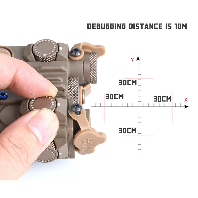 WADSN DBAL A2 Dbal-a2 Full Function Red Green Blue IR Laser Strobe Flashlight with Light Point Zero Adjustment for 20mm Rail