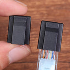 10-100PCS RJ45 Connectors Dust Cover Ethernet Cable Protective Case Cap for RJ45 Pass Through Connector Network Cat6 Cat7