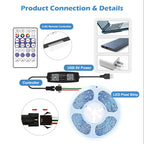 BLE WS2812B Controller BT Music for Pixel LED Strip Light SK6812 WS2811 WS2812 LED Light Strip USB 5V APP Remote Controller