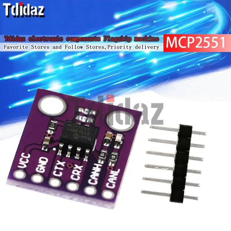MCP2551 high-speed CAN protocol controller bus interface module
