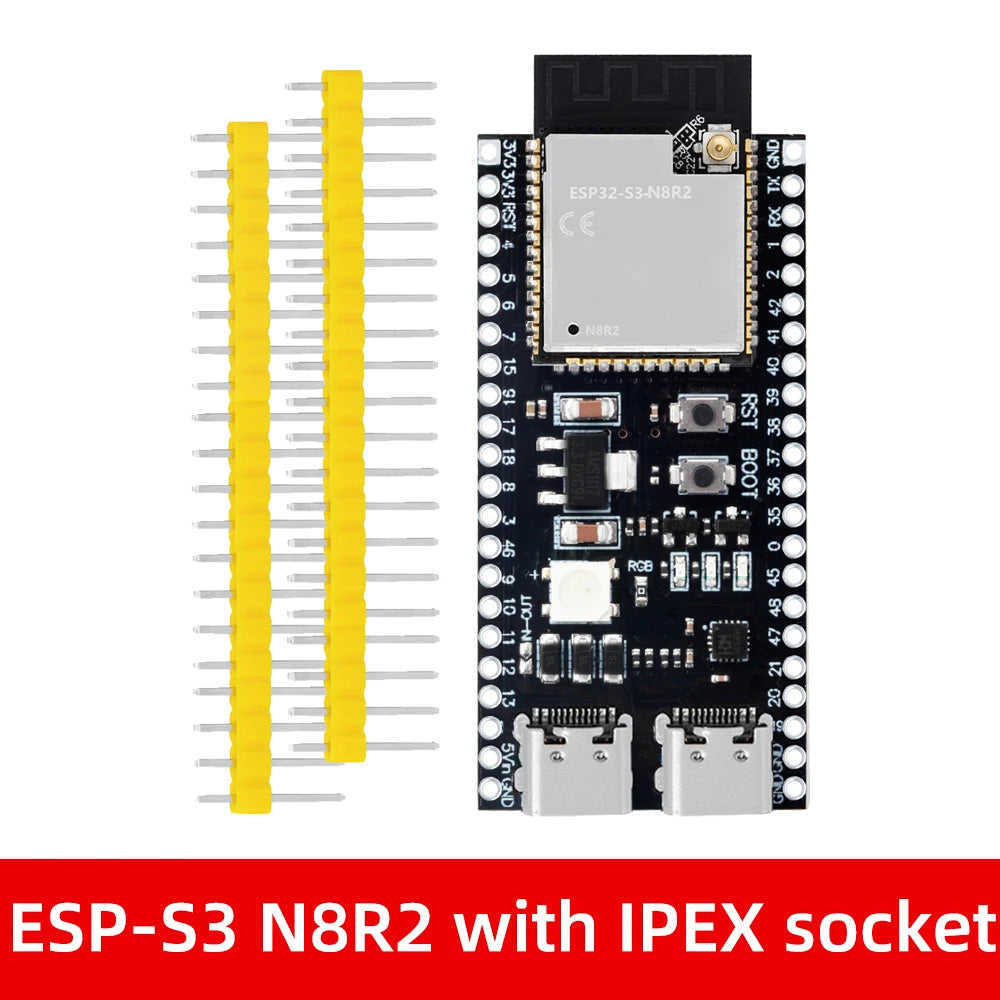 ESP32-S3 WiFi Bluetooth BLE 5.0 Mesh Module ESP32-S3-Dev-Kit-C-1 Development Board Compatible with for Arduino