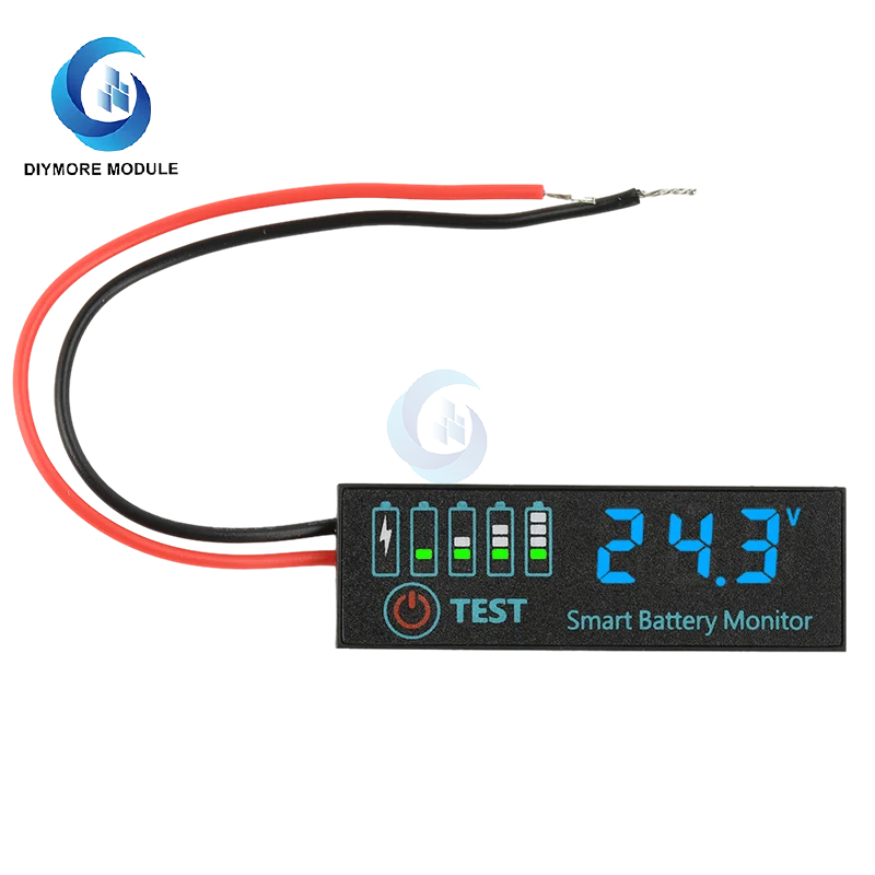 DC 7-55V 1-8S 4165 LED Indicator Voltage Charge Indicator Acid Battery Lithium Battery Universal Battery Charge Indicator Panel