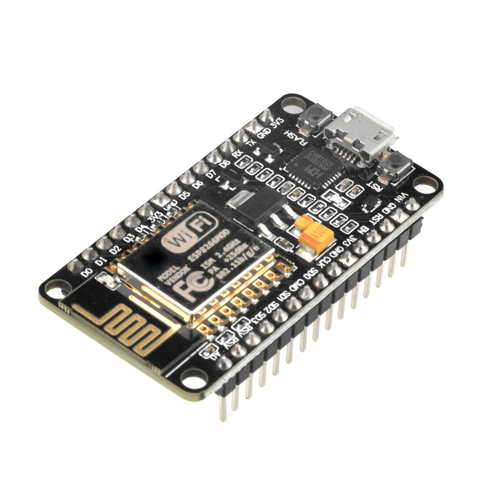 Nodemcu Lua V2.1 ESP8266 ESP-12F WIFI Development Board Micro USB- CH9102X Blackboard with FLASH Button And RST Button