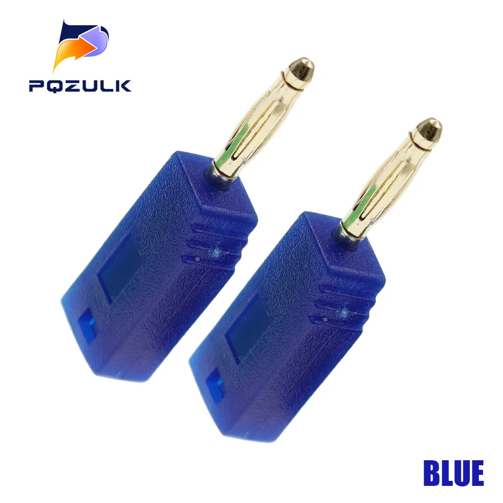 10PCS 2MM Male Retractable Tube Stackable Banana Plug Wire Solder Connector