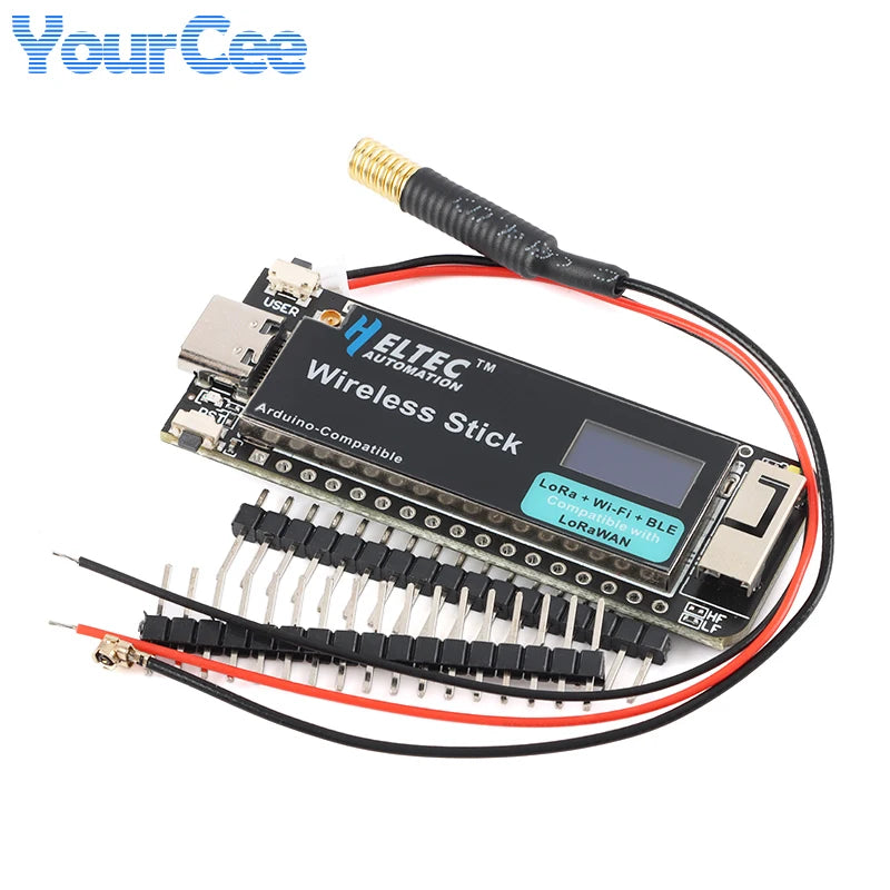 ESP32 Wireless Stick Development Board 433-510M 863-928MHz SX1262 LoRa WIFI BLE Module LoRAWAN CP2102 0.49 Inch OLED For Arduino