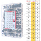 16V 25V 35V 50V 0.1uF to 2200uF DIP SMD Aluminum Electrolytic Capacitors Assortment Kit Set