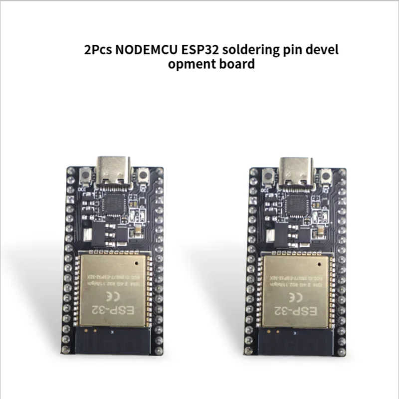 Import ESP32 NODEMCU Soldering Pin Development Board DualCore WiFi+Bluetooth 38Pin 2.54mmCP2102 USB Arduino/MicroPython for IoT